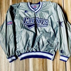 Dallas Cowboys Starter Pullover Jacket Sz XL